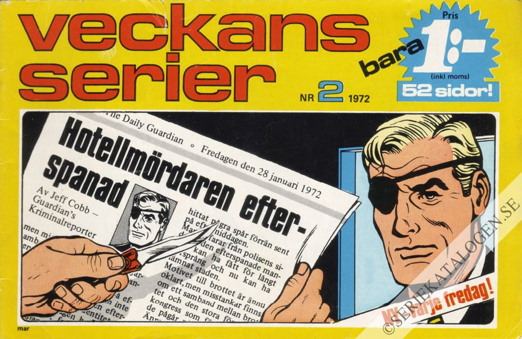 Framsida på Veckans serier #2 (1972)
