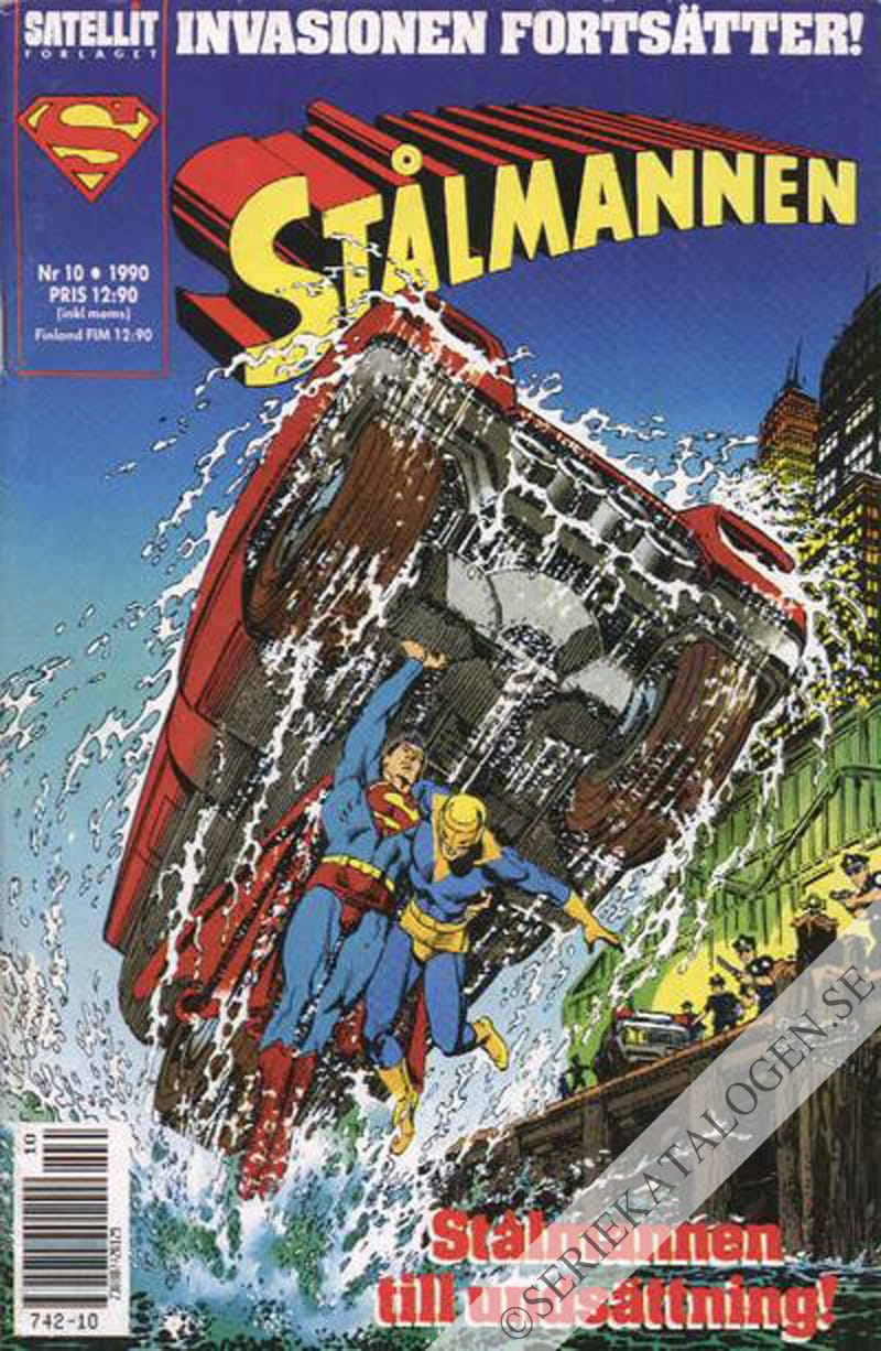 Framsida på Stålmannen #10 (1990)