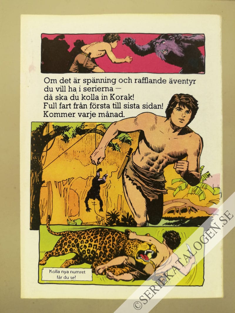 Baksida på "Vedergällningen" (1978)