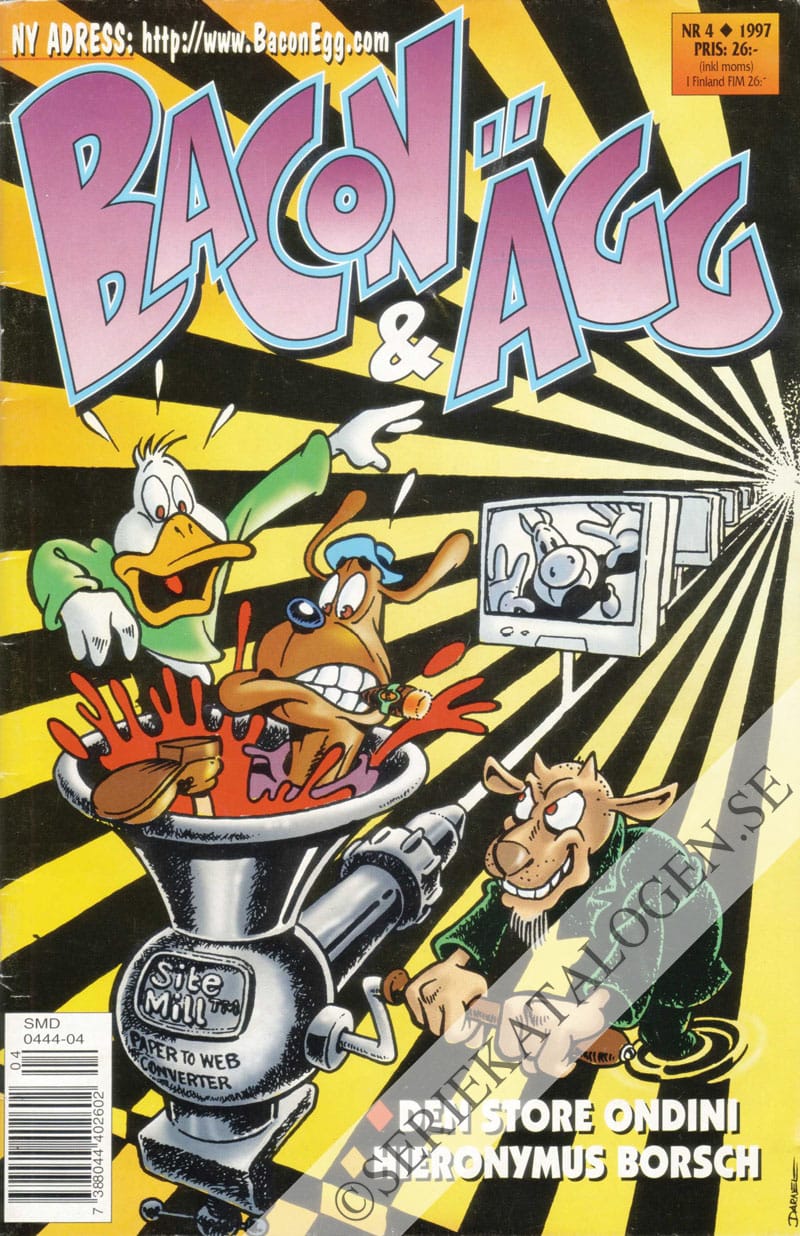 Framsida på Bacon & Ägg #4 (1997)