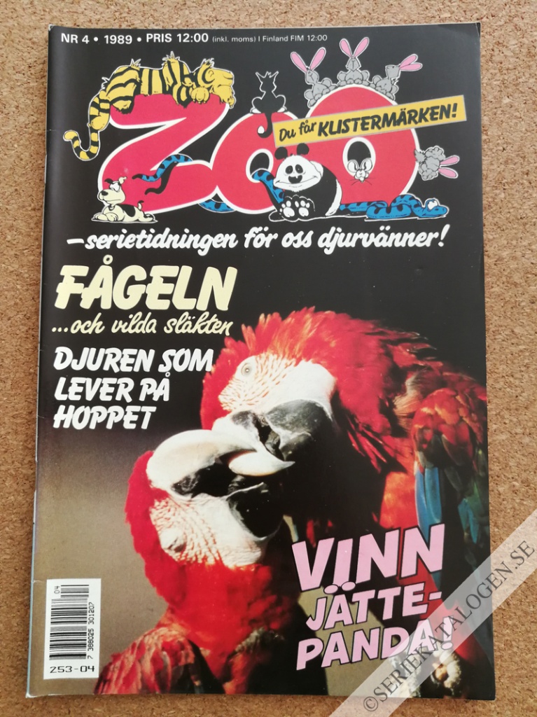 Framsida på Zoo #4 (1989)