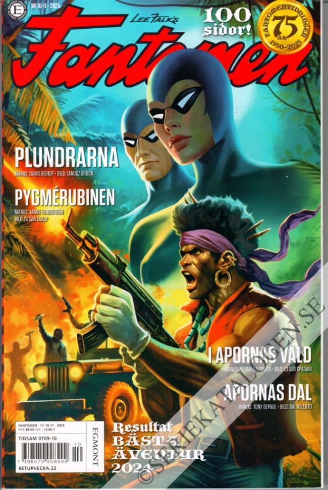 Framsida på Fantomen #10-11 (2025)