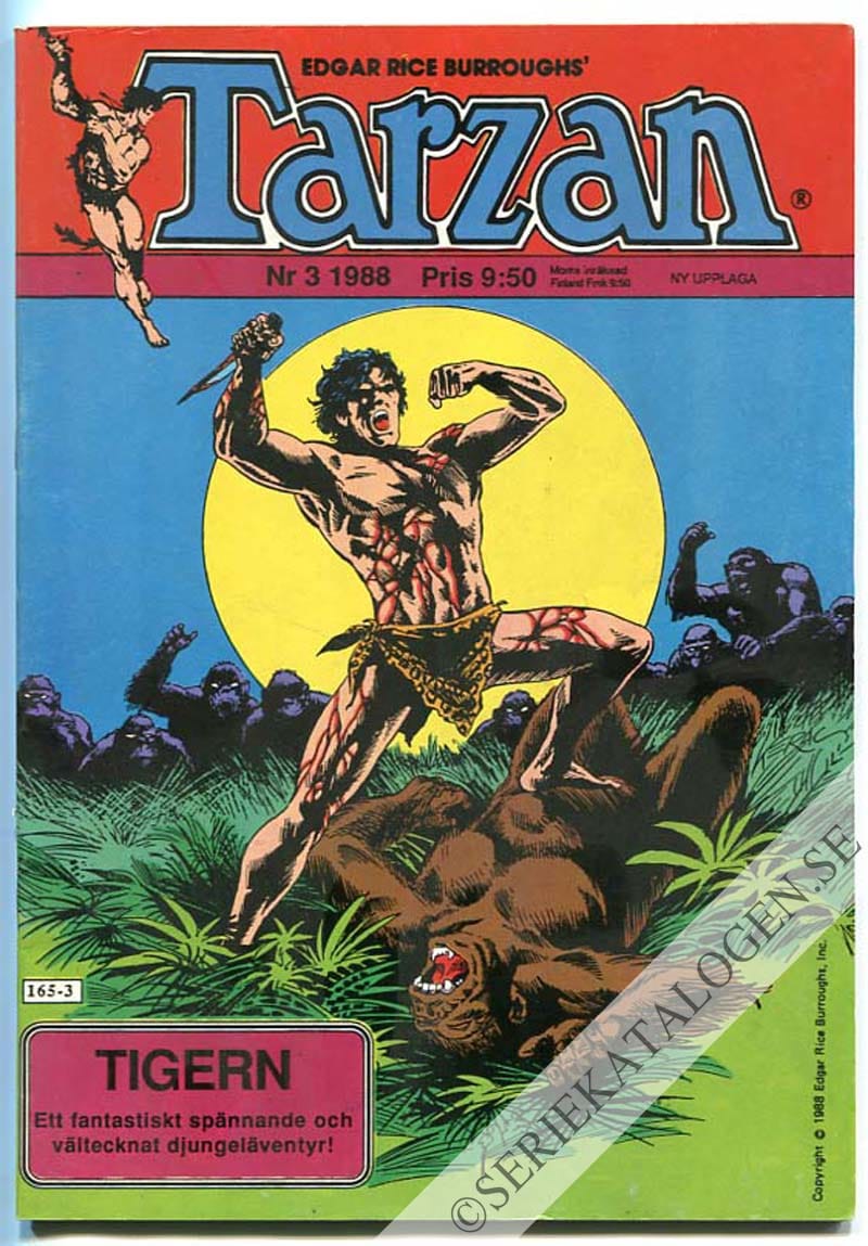 Framsida på Tarzan #3 (1988)