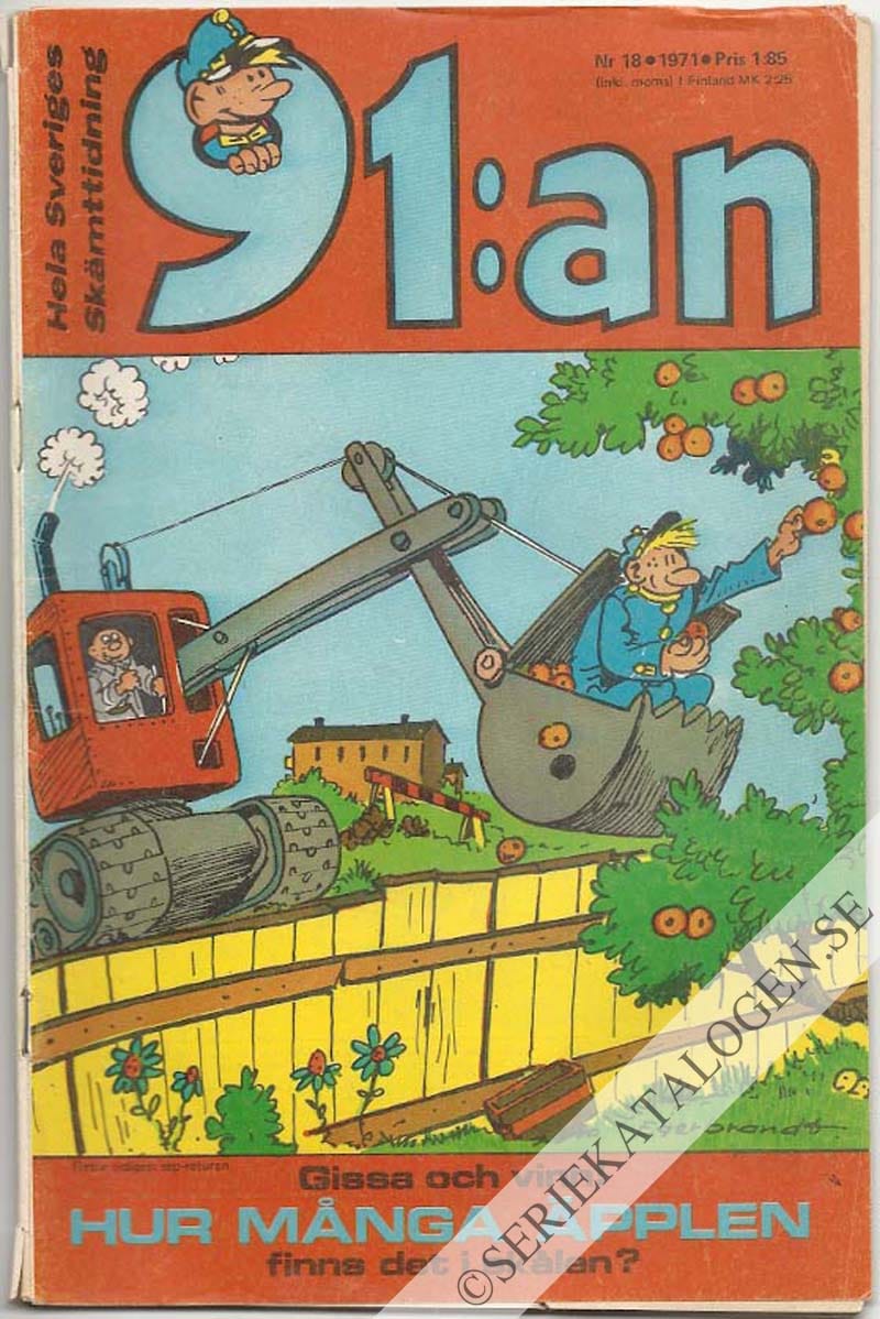 Framsida på 91:an #18 (1971)