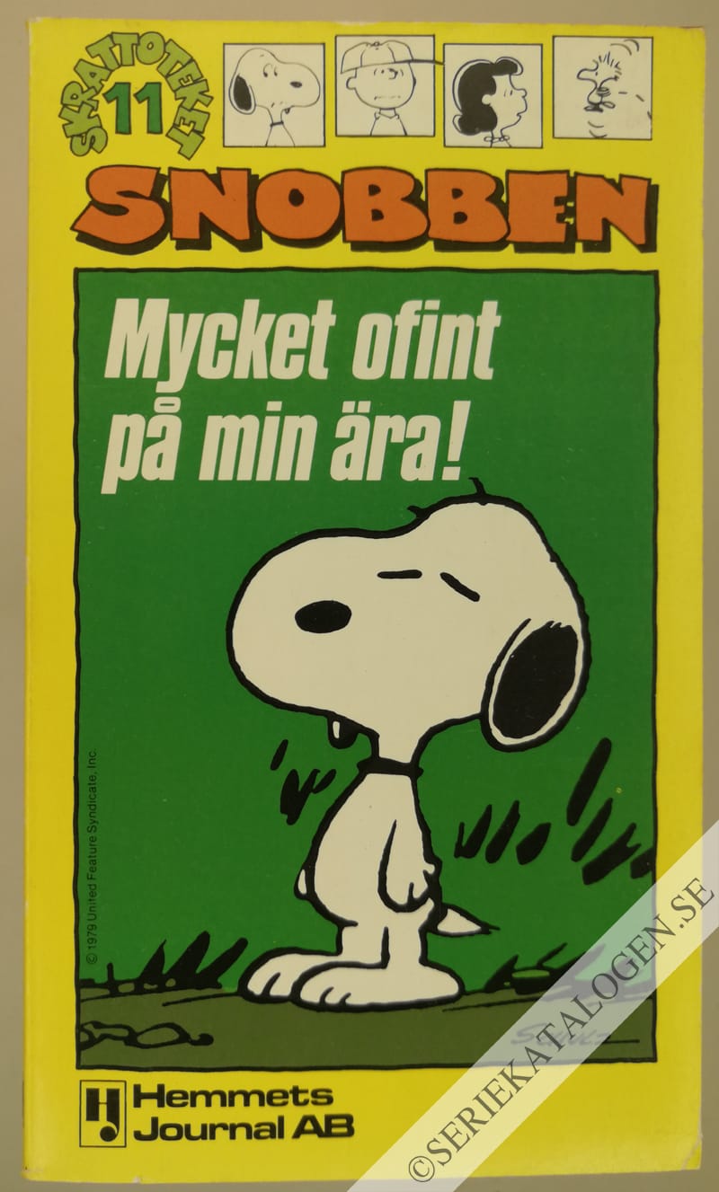 Framsida på Skrattoteket Snobben - Mycket ofint på min ära! (1980)