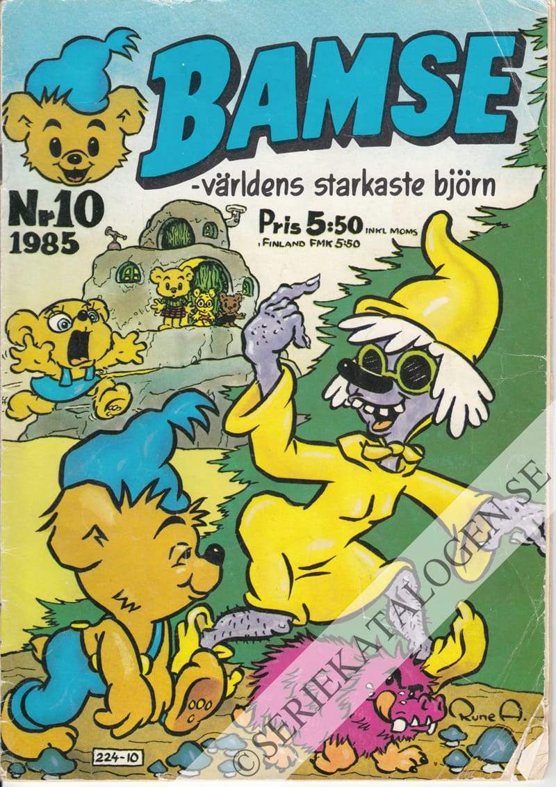 Framsida på Bamse #10 (1985)