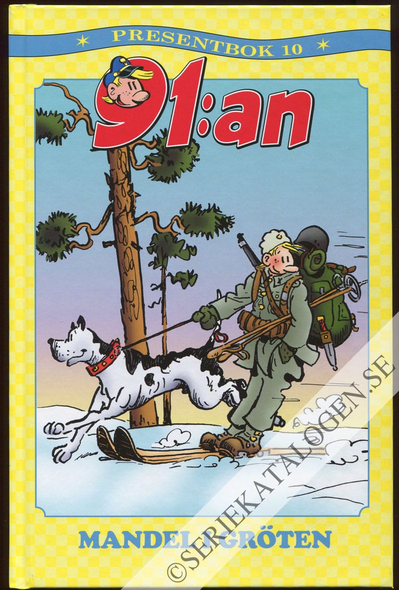 Framsida på 91:an presentbok Mandel i gröten (2019)