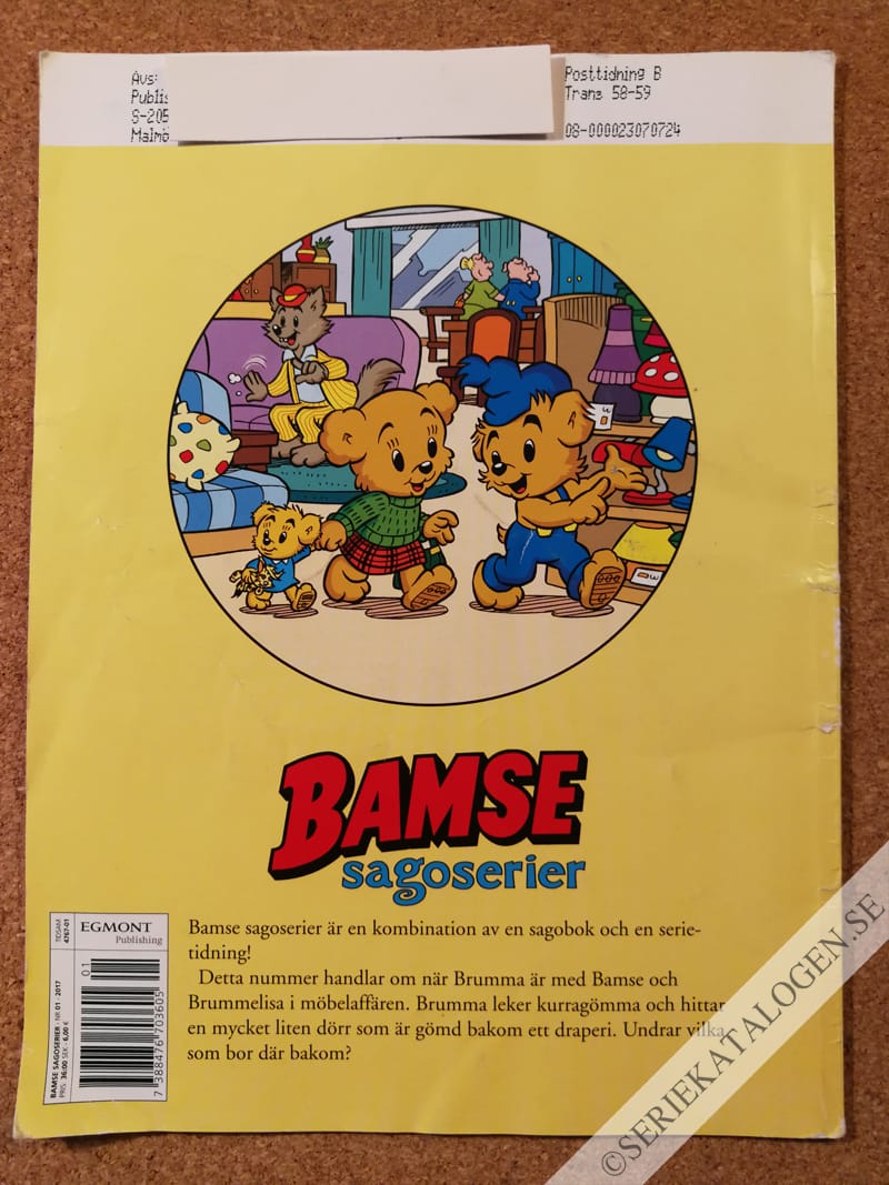 Baksida på Brumma och småtomtarna (2017)