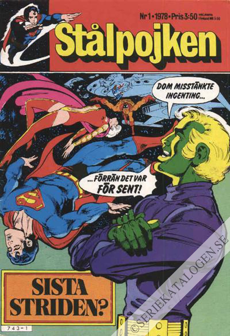 Framsida på Stålpojken #1 (1978)