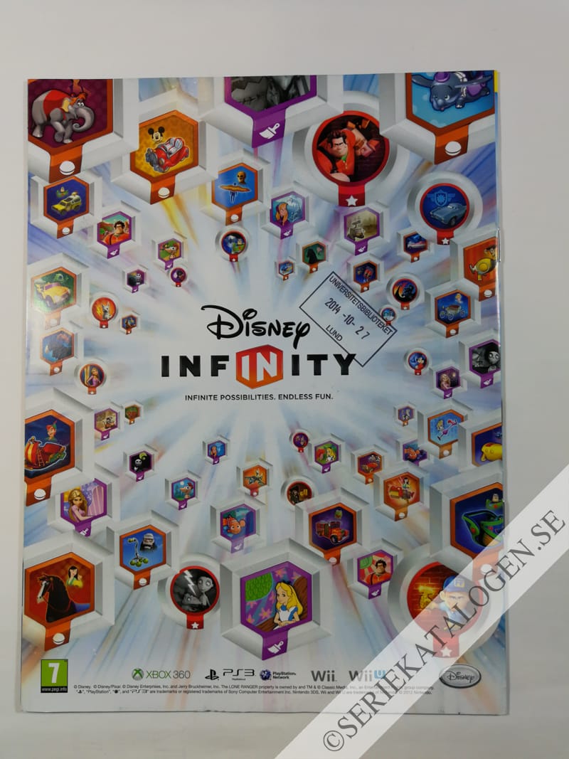 Baksida på Disney Infinity - officiell samlarguide (2014)
