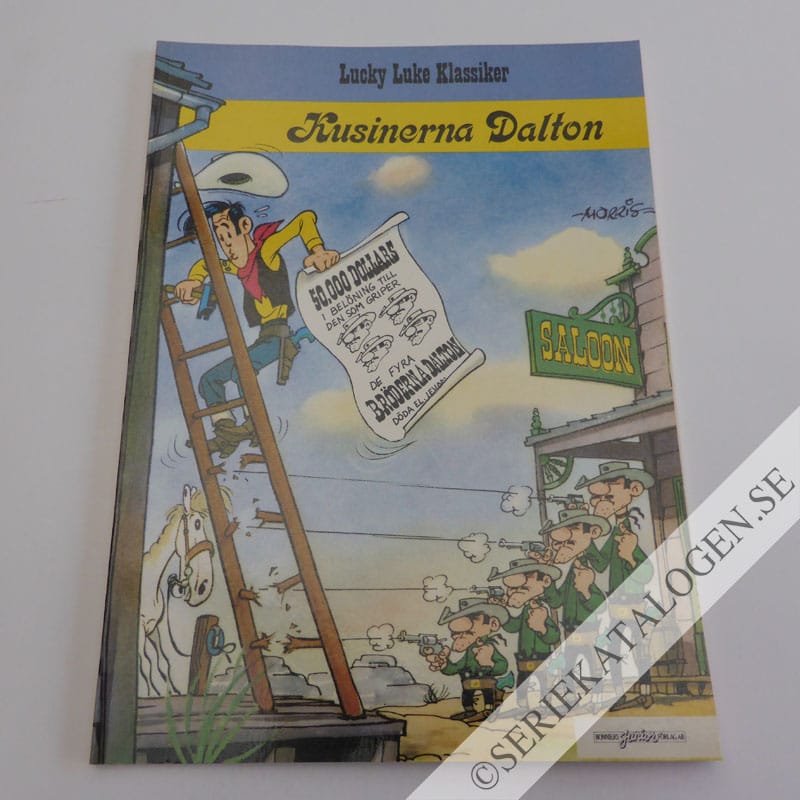 Framsida på Lucky Lukes äventyr Kusinerna Dalton (1982)