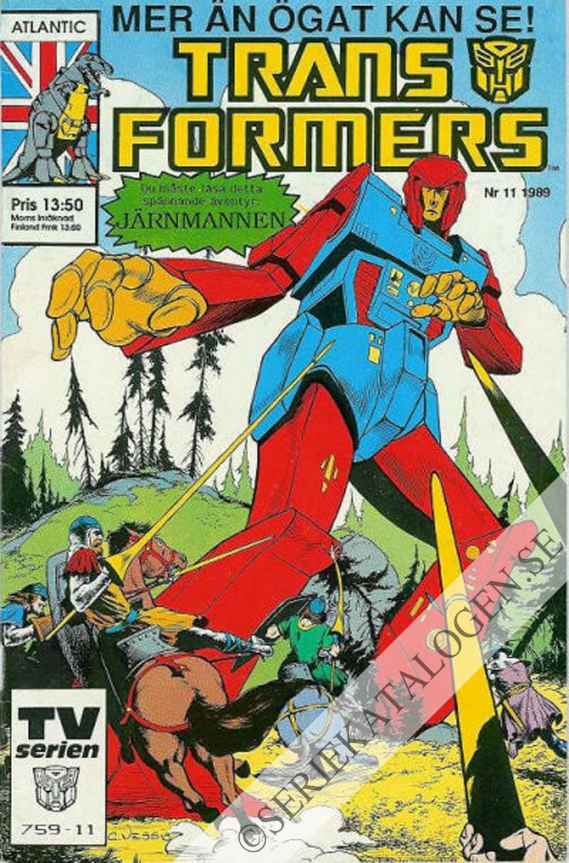 Framsida på Transformers #11 (1989)