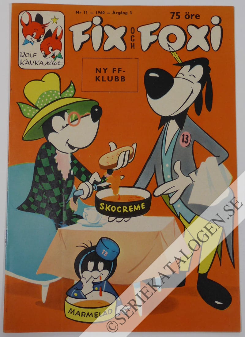 Framsida på Fix och Foxi #11 (1960)