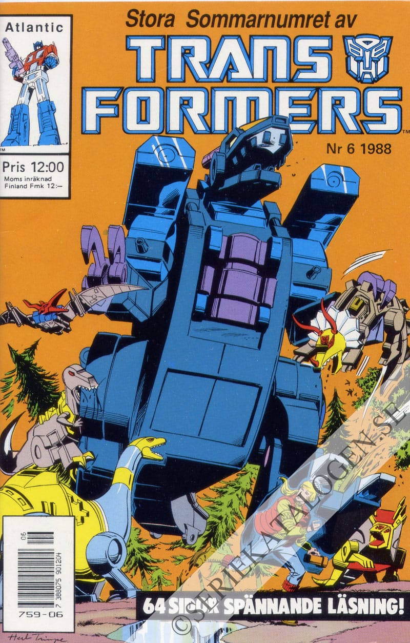 Framsida på Transformers #6 (1988)