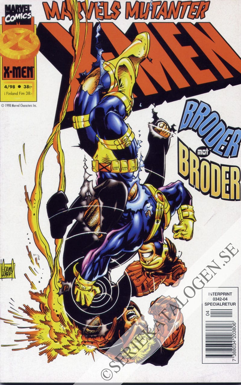 Framsida på X-Men #4 (1998)