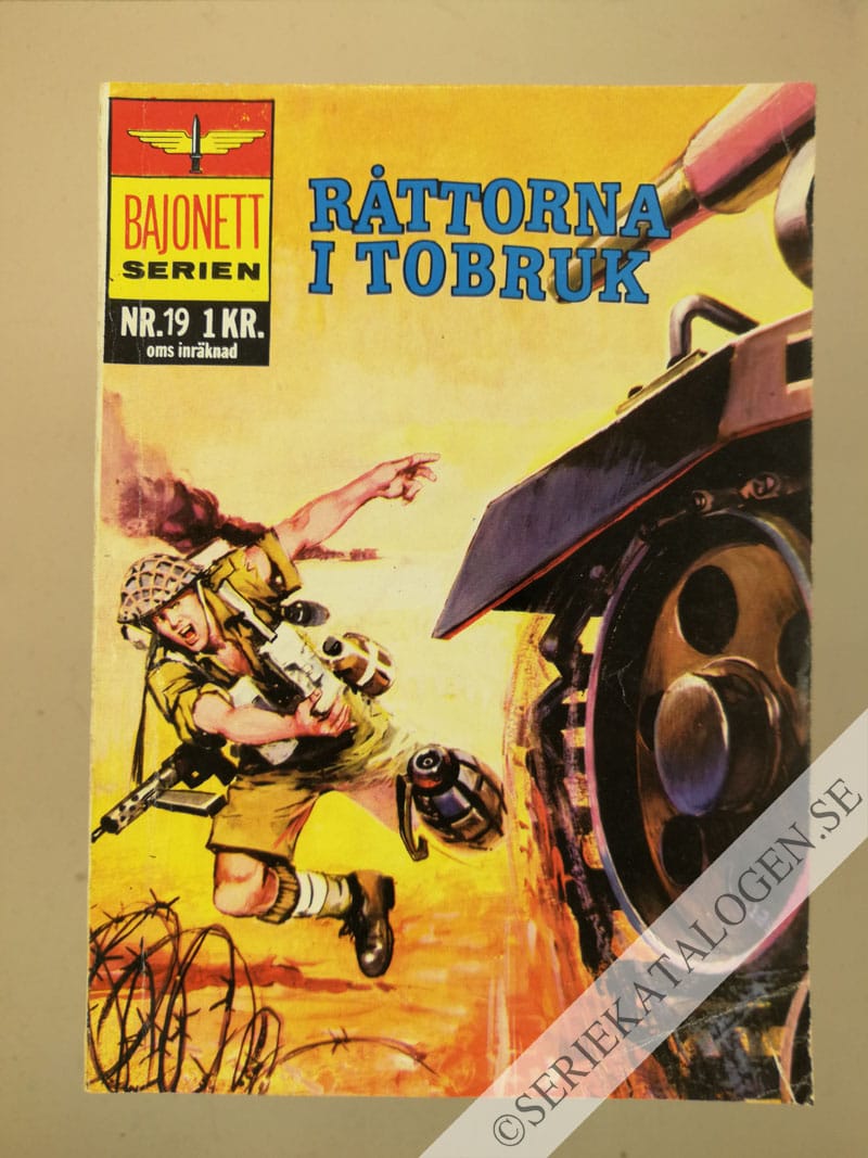 Framsida på Bajonettserien Råttorna i Tobruk (1966)