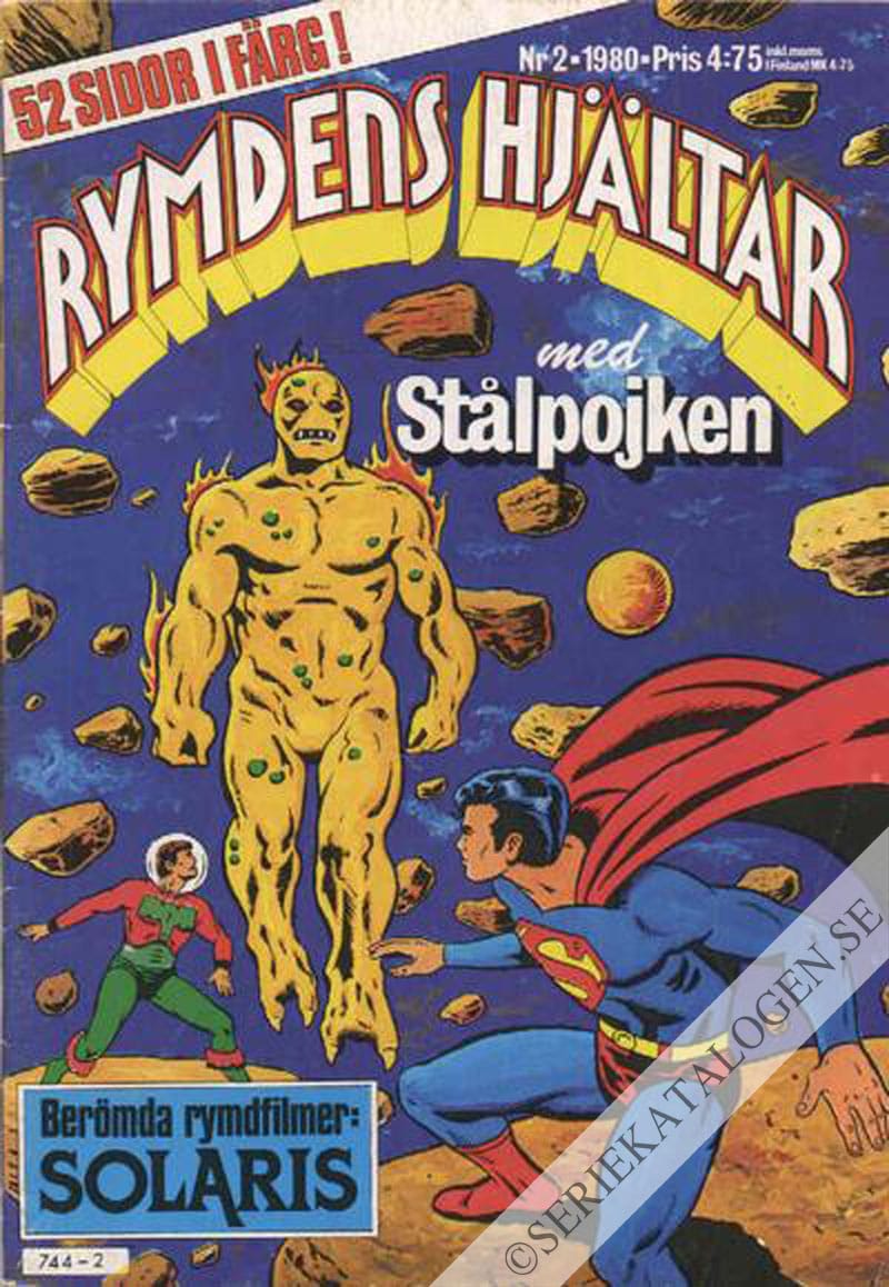 Framsida på Rymdens hjältar med Stålpojken #2 (1980)