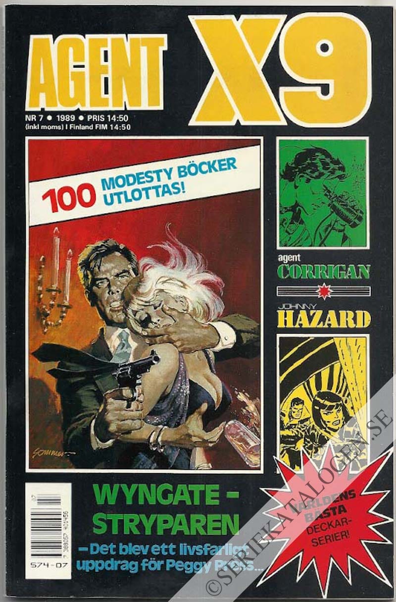 Framsida på Agent X9 #7 (1989)