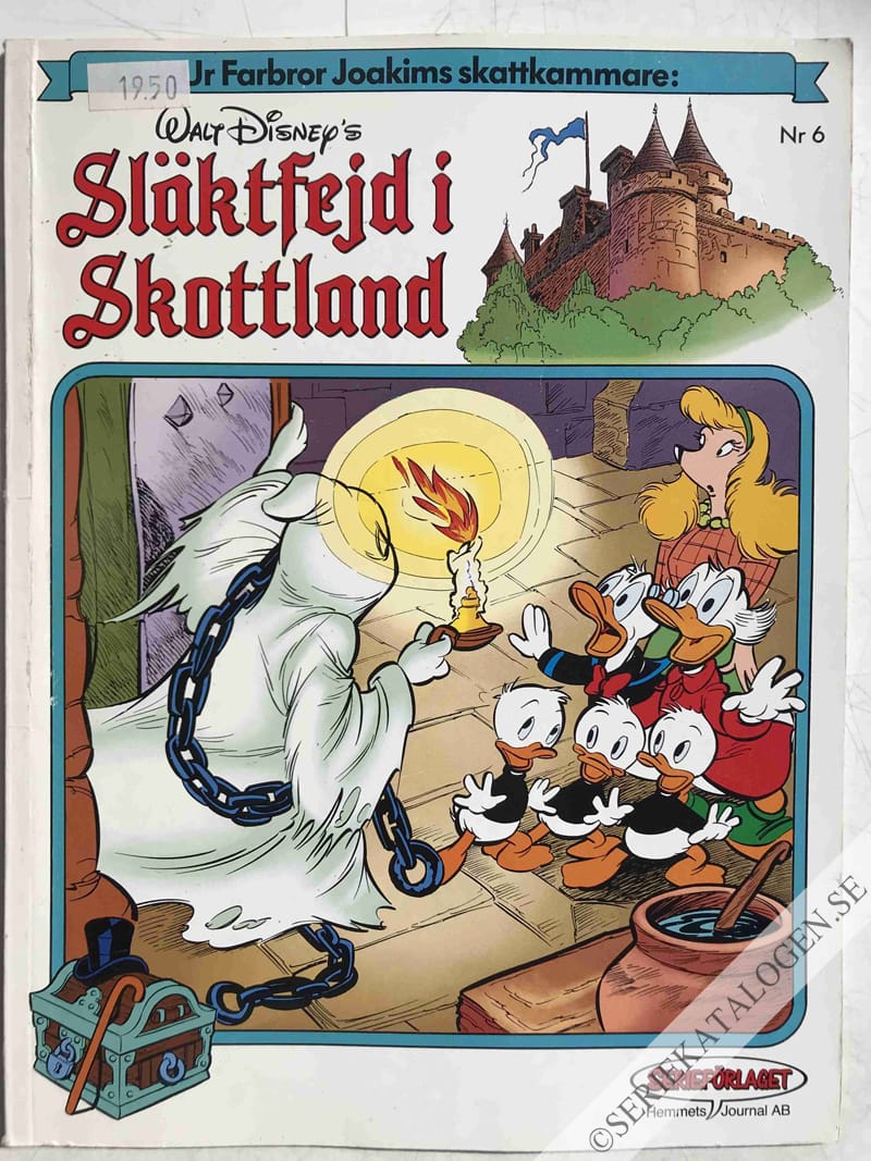 Framsida på Ur farbror Joakims skattkammare Släktfejd i Skottland (1988)