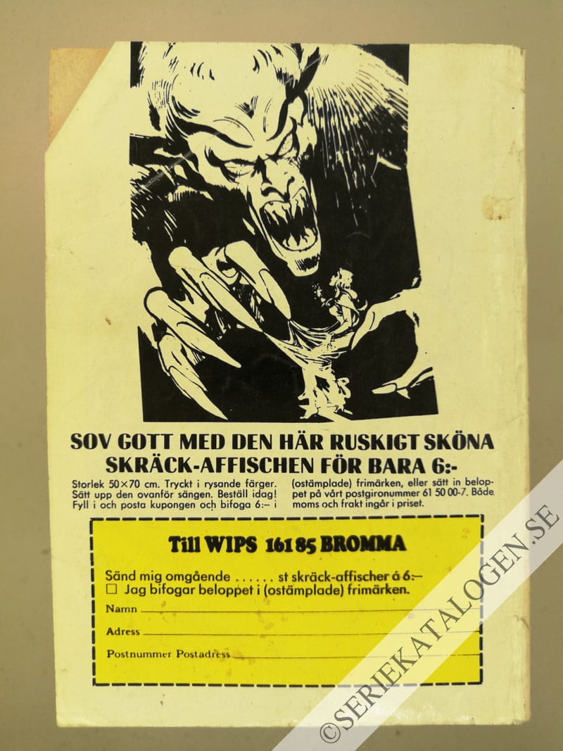 Baksida på Levande lockbete (1975)