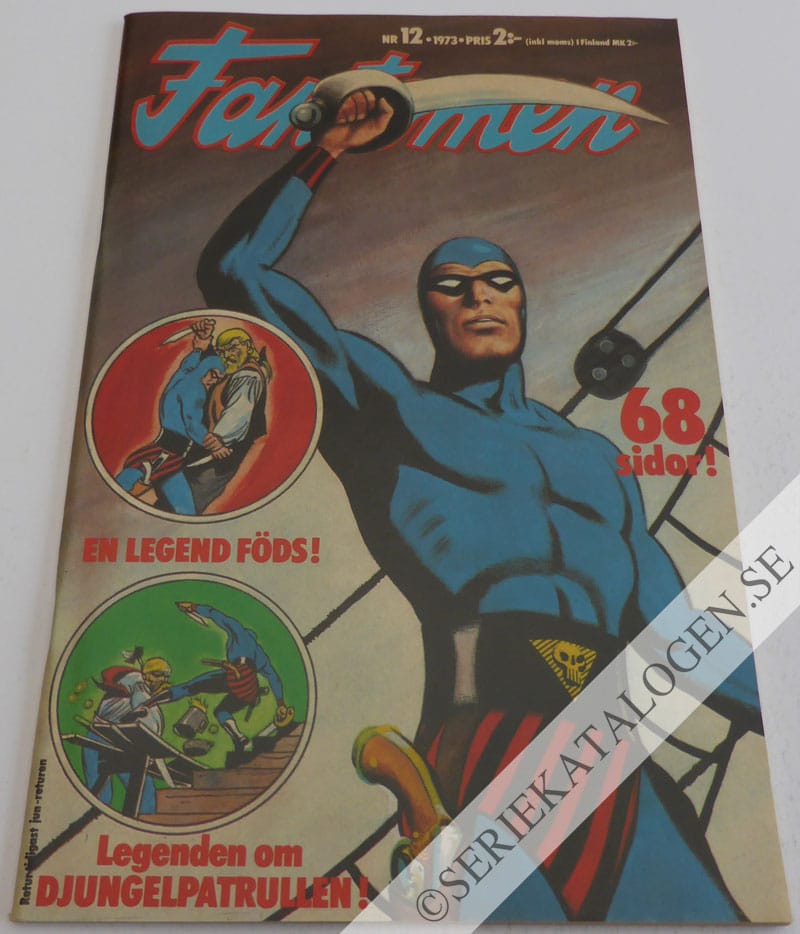 Framsida på Fantomen #12 (1973)