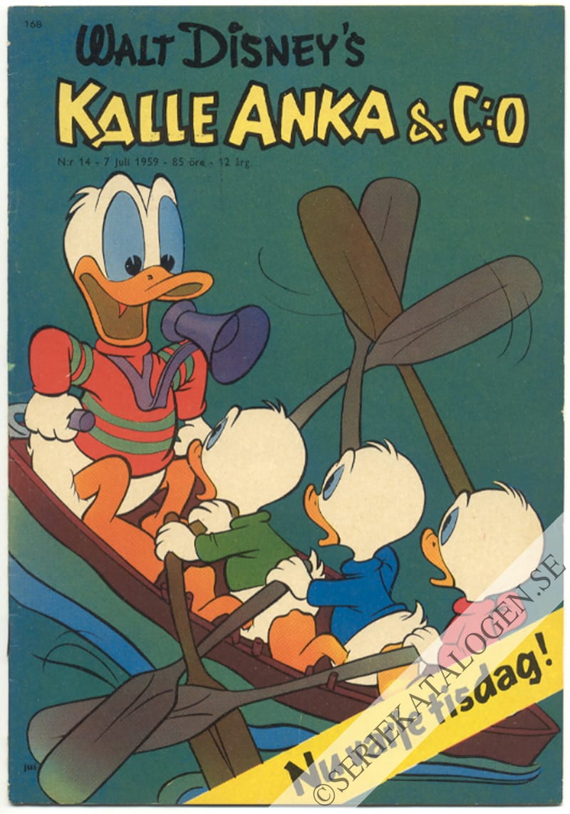 Framsida på Kalle Anka & C:o #14 (1959)