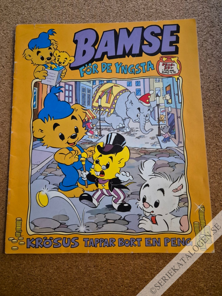 Framsida på Bamse för de yngsta #1 - Krösus tappar bort en peng (2011)