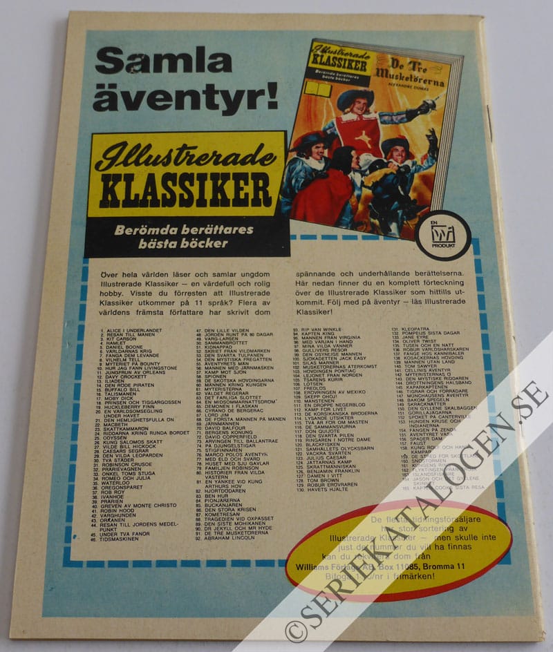 Baksida på Damen i vitt (1969)