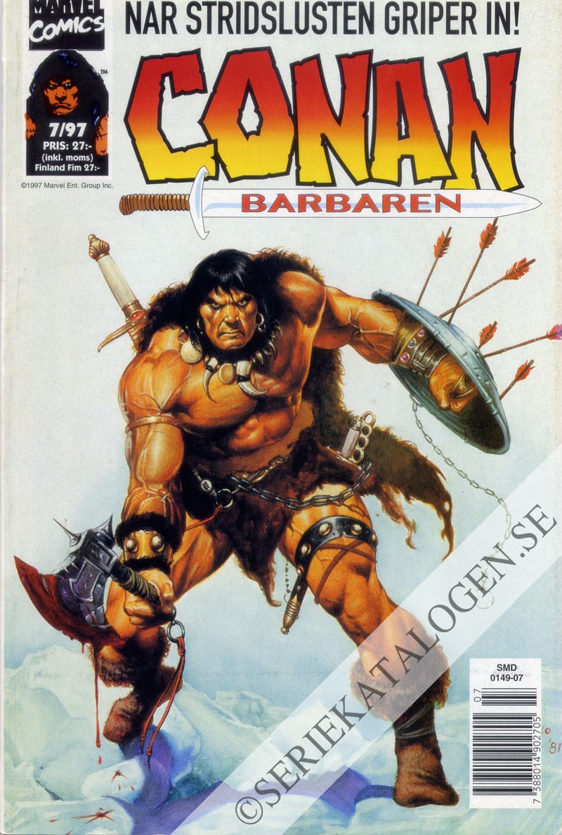 Framsida på Conan barbaren #7 (1997)