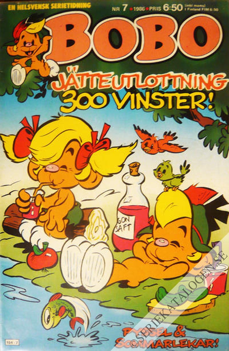 Framsida på Bobo #7 (1986)