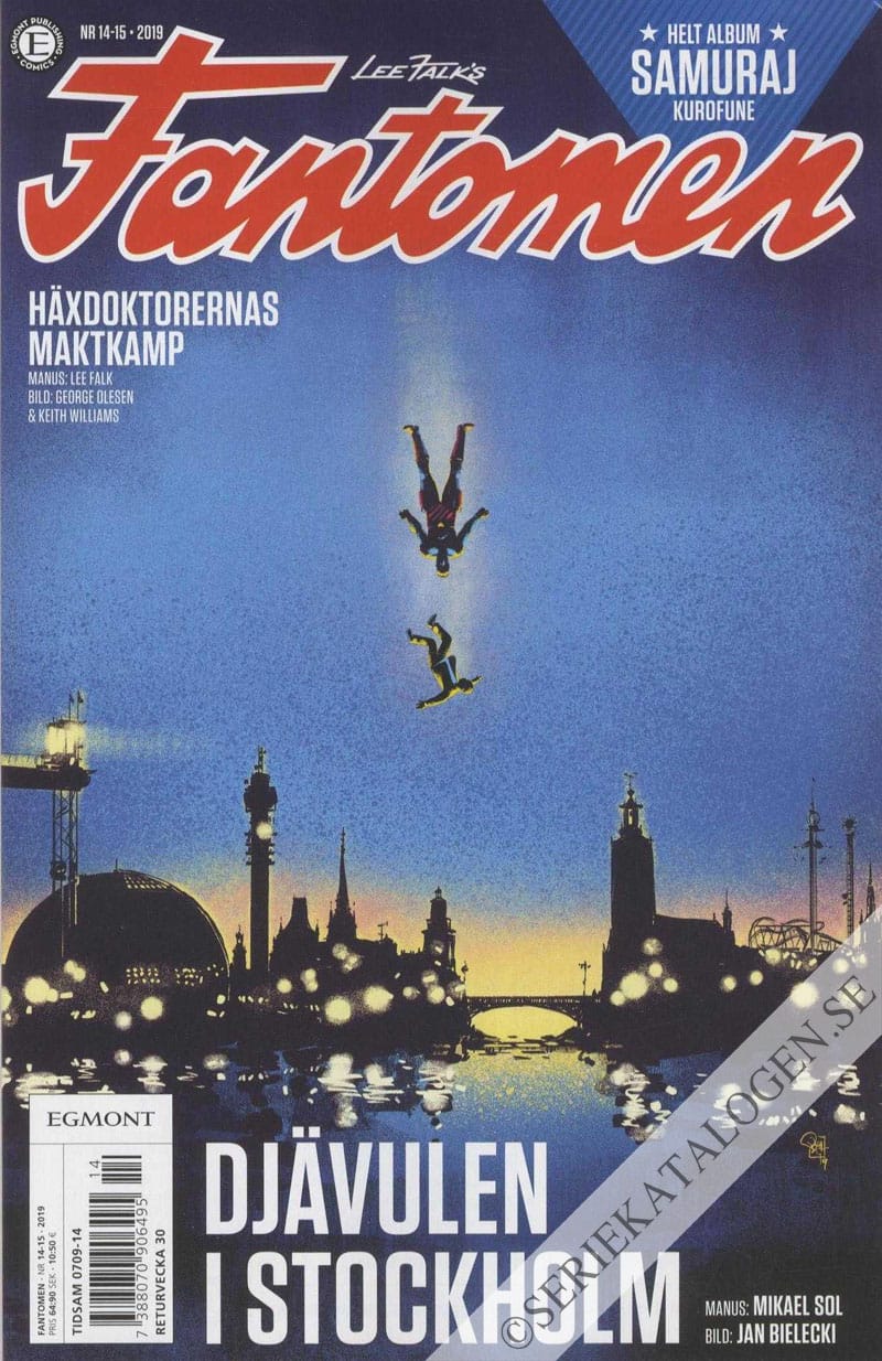 Framsida på Fantomen #14-15 (2019)
