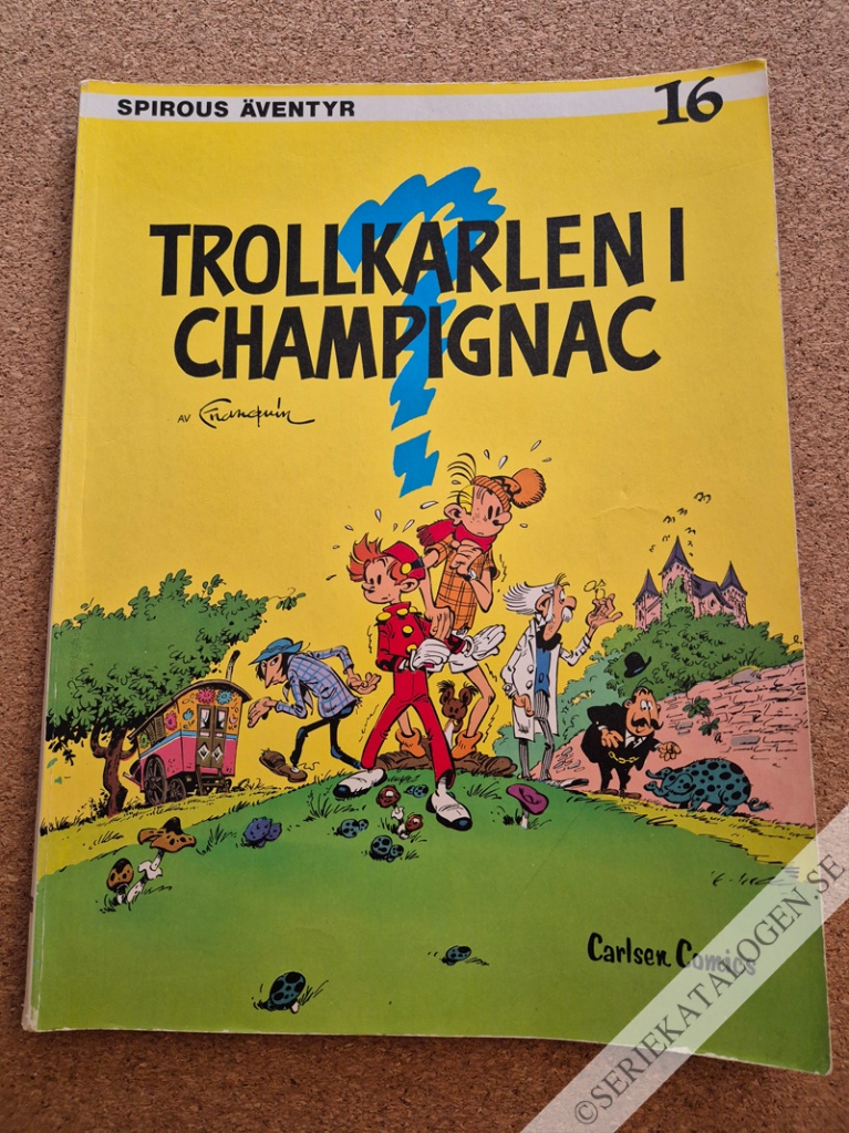 Framsida på Spirous äventyr Trollkarlen i Champignac (1979)