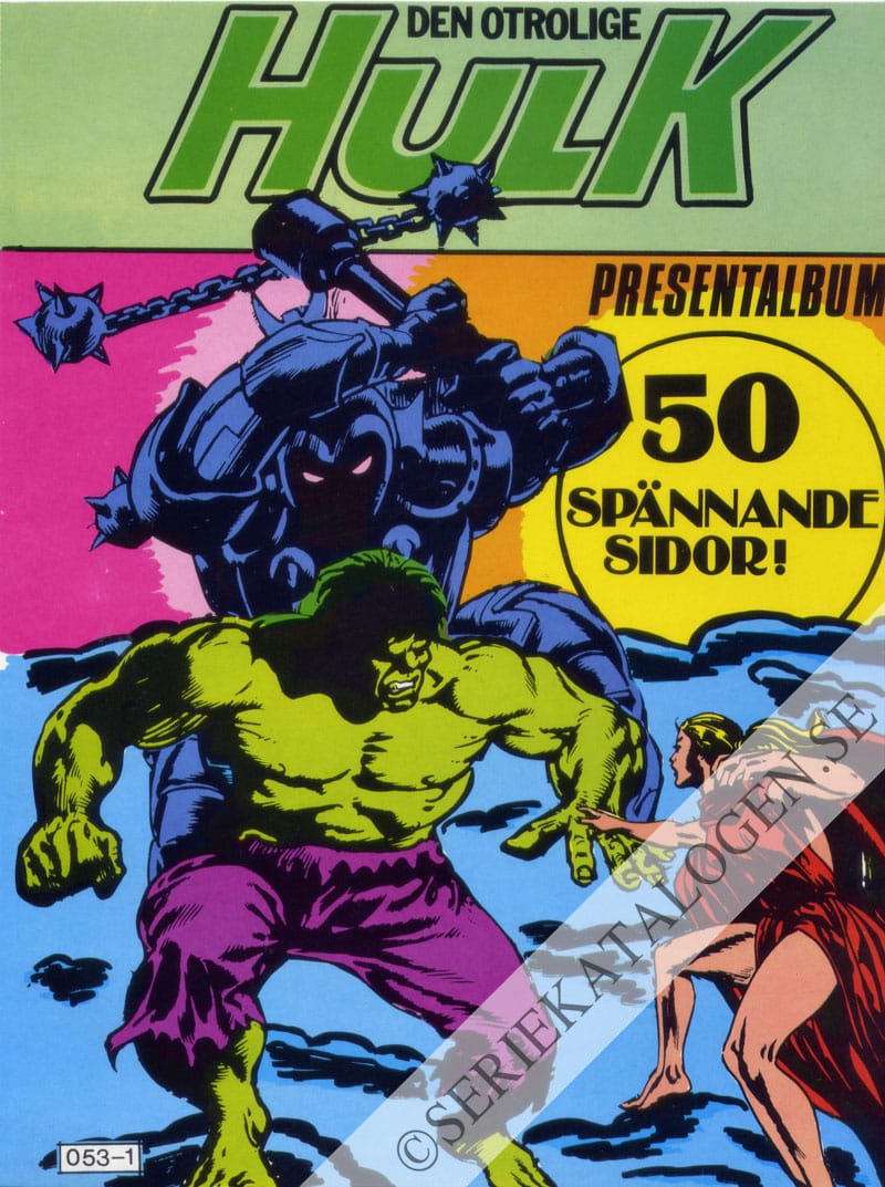 Framsida på Den otrolige Hulk Presentalbum(8) (1982)