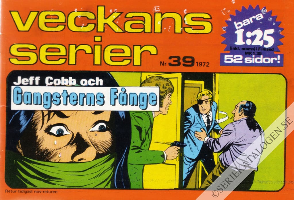 Framsida på Veckans serier #39 (1972)