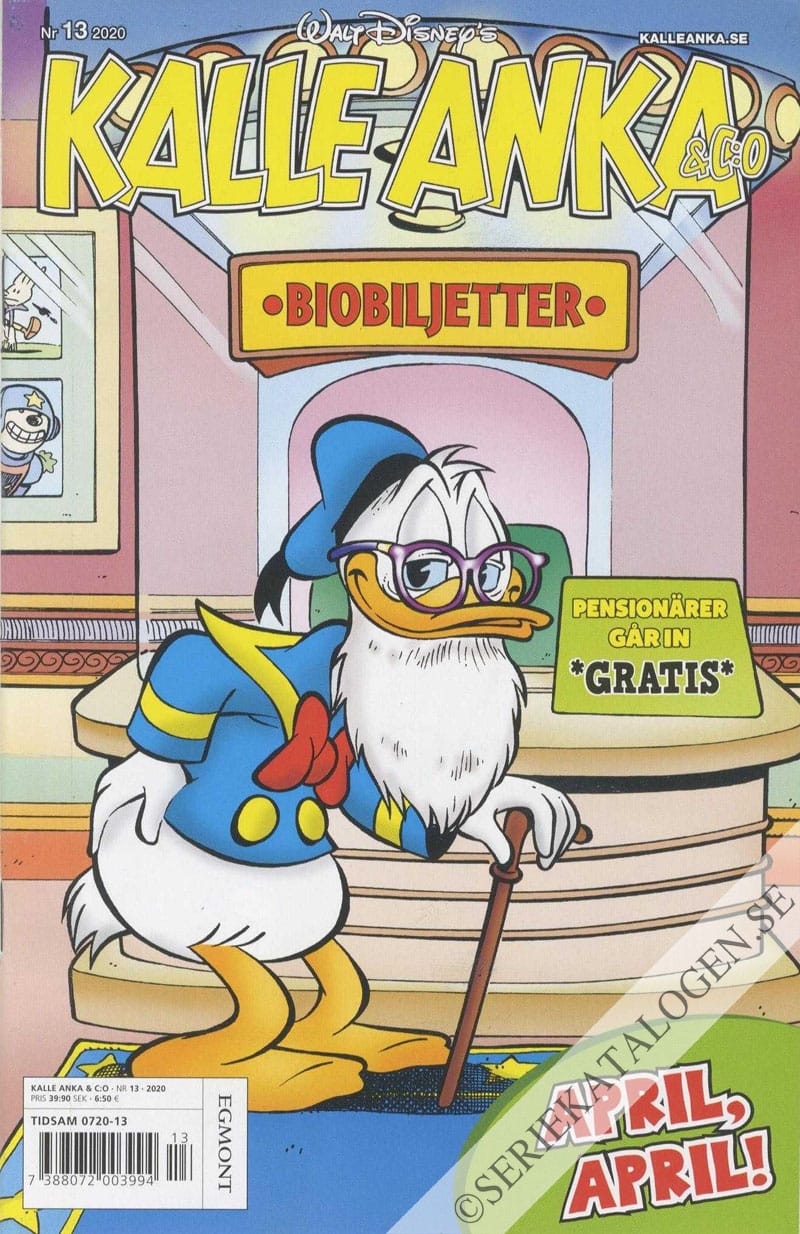 Framsida på Kalle Anka & C:o #13 (2020)