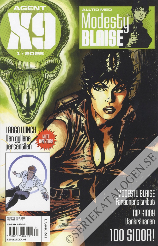 Framsida på Agent X9 #1 (2025)