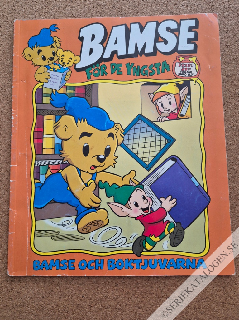 Framsida på Bamse för de yngsta #3 - Bamse och boktjuvarna (2020)