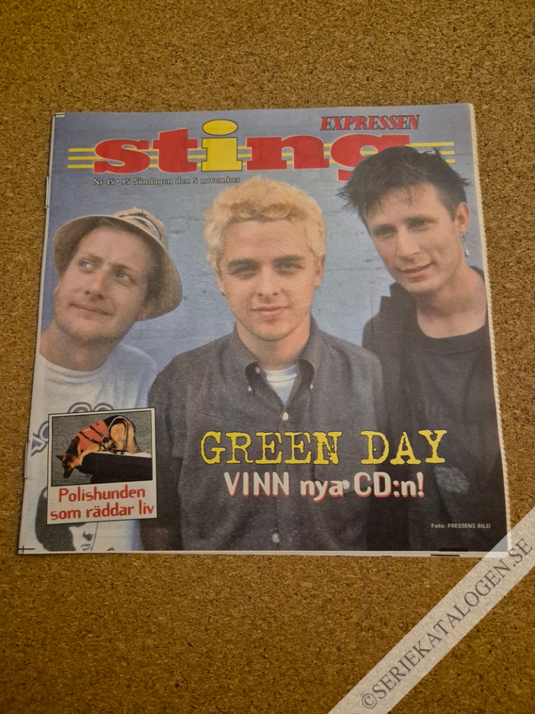 Framsida på Sting-Expressen #45 (1995)