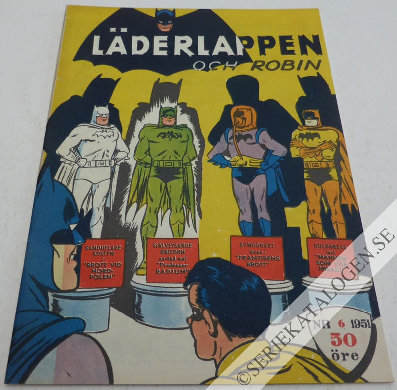 Framsida på Läderlappen och Robin #6 (1951)