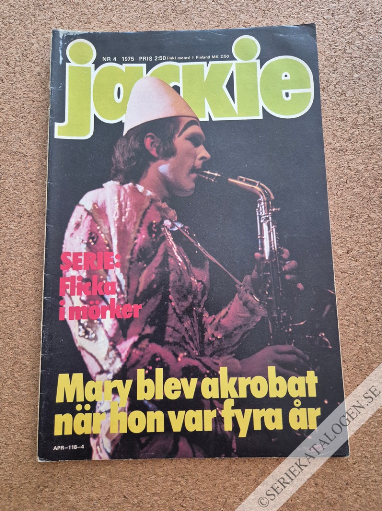 Framsida på Jackie #4 (1975)