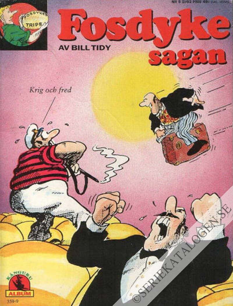 Framsida på Kängurualbum Fosdykesagan - Krig och fred (1992)