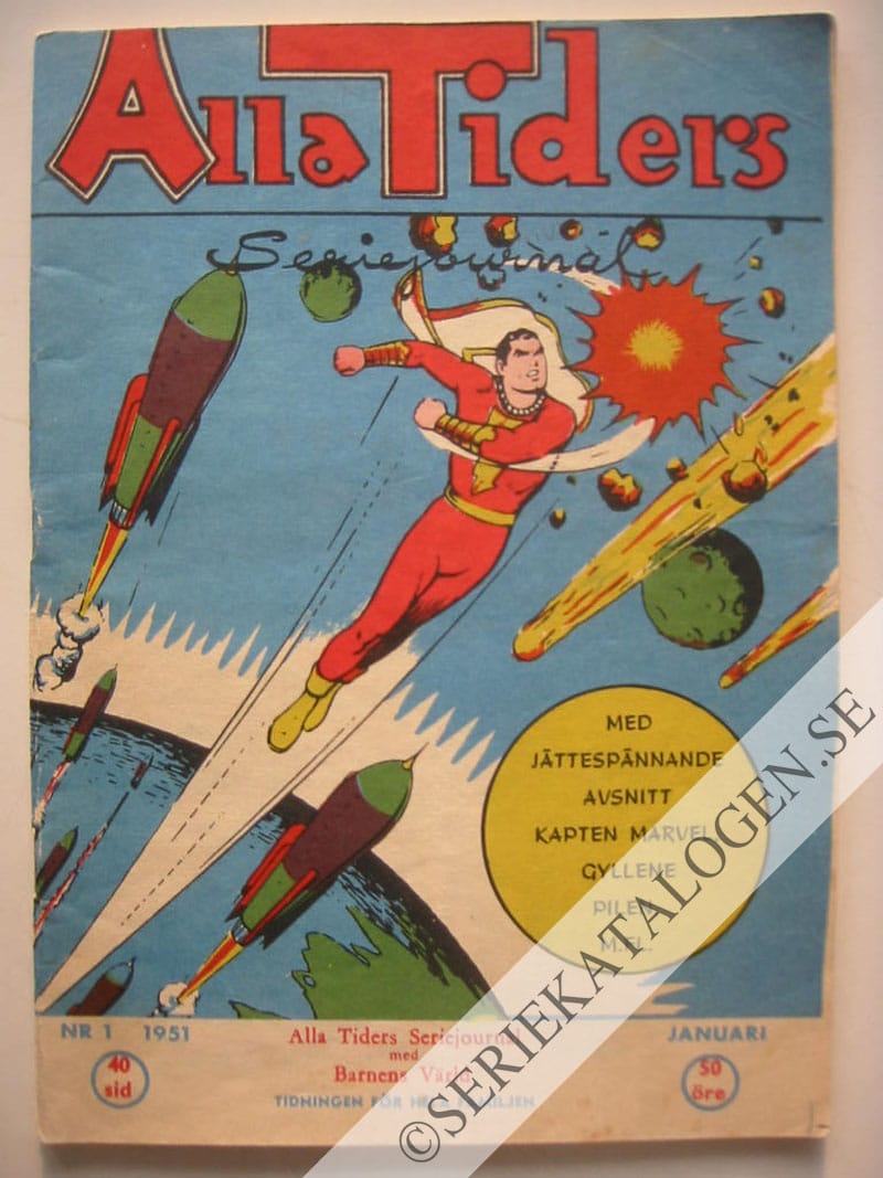 Framsida på Alla tiders seriejournal #1 (1951)