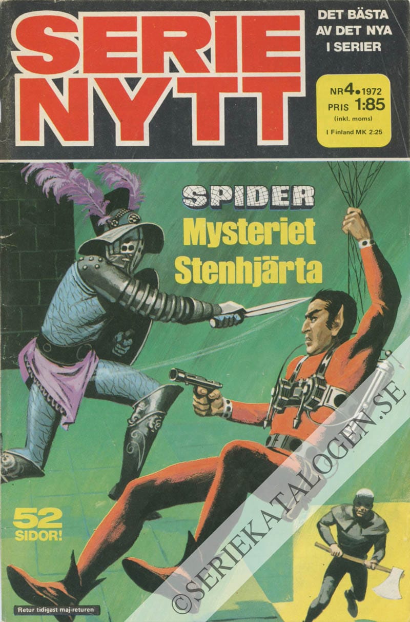Framsida på Serie-Nytt #4 (1972)