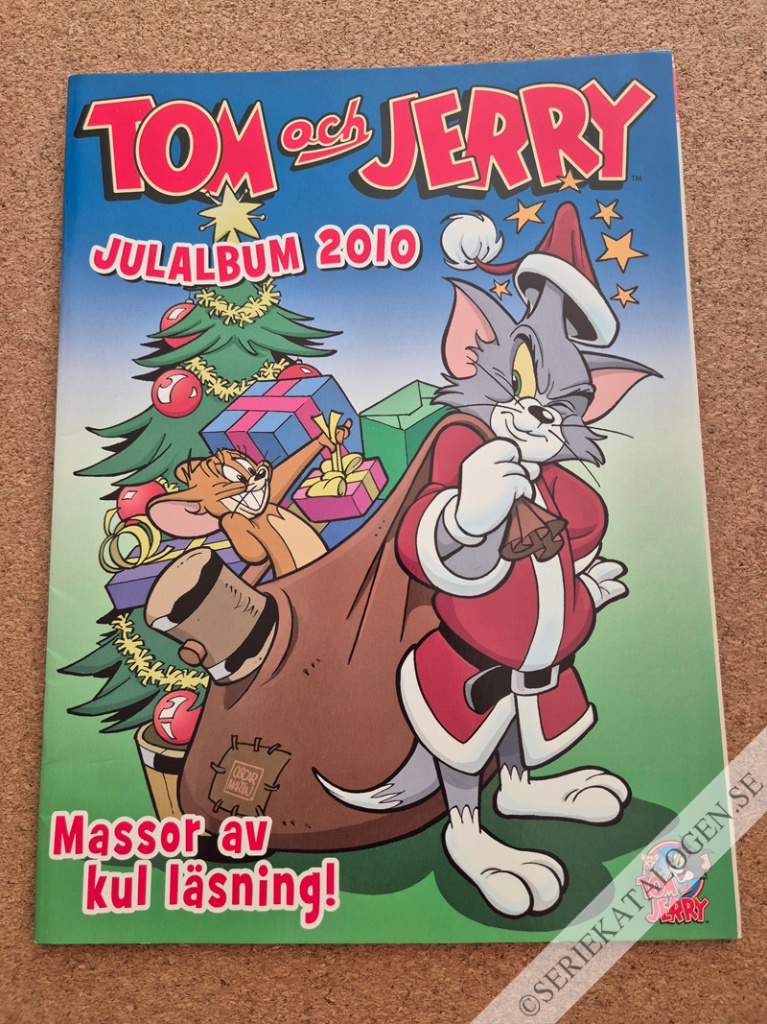 Framsida på Tom & Jerry julalbum (2010)
