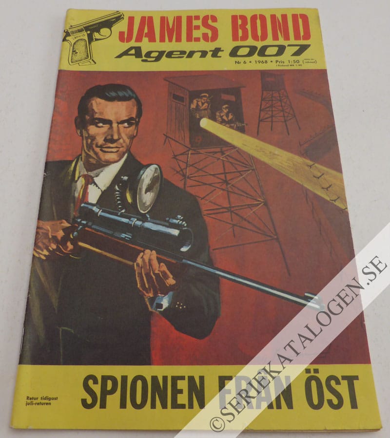 Framsida på James Bond agent 007 Spionen från öst (1968)
