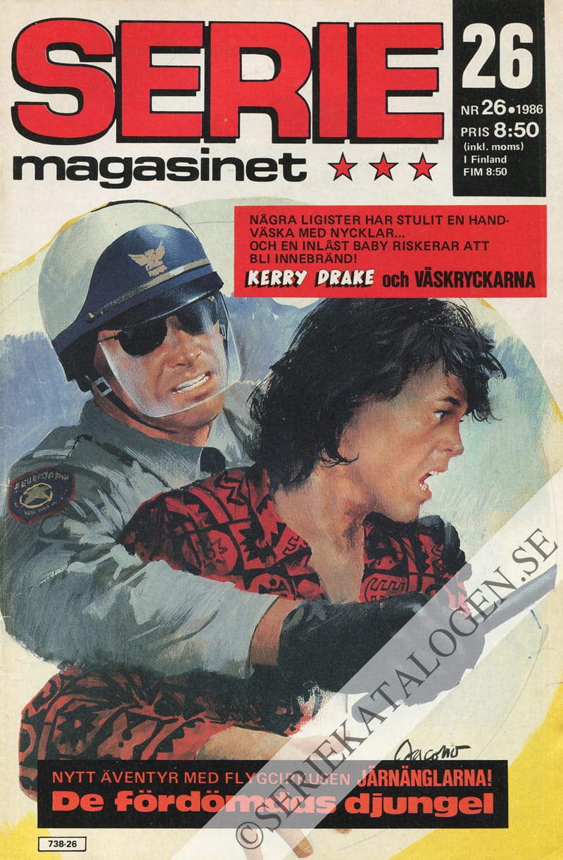 Framsida på Seriemagasinet #26 (1986)