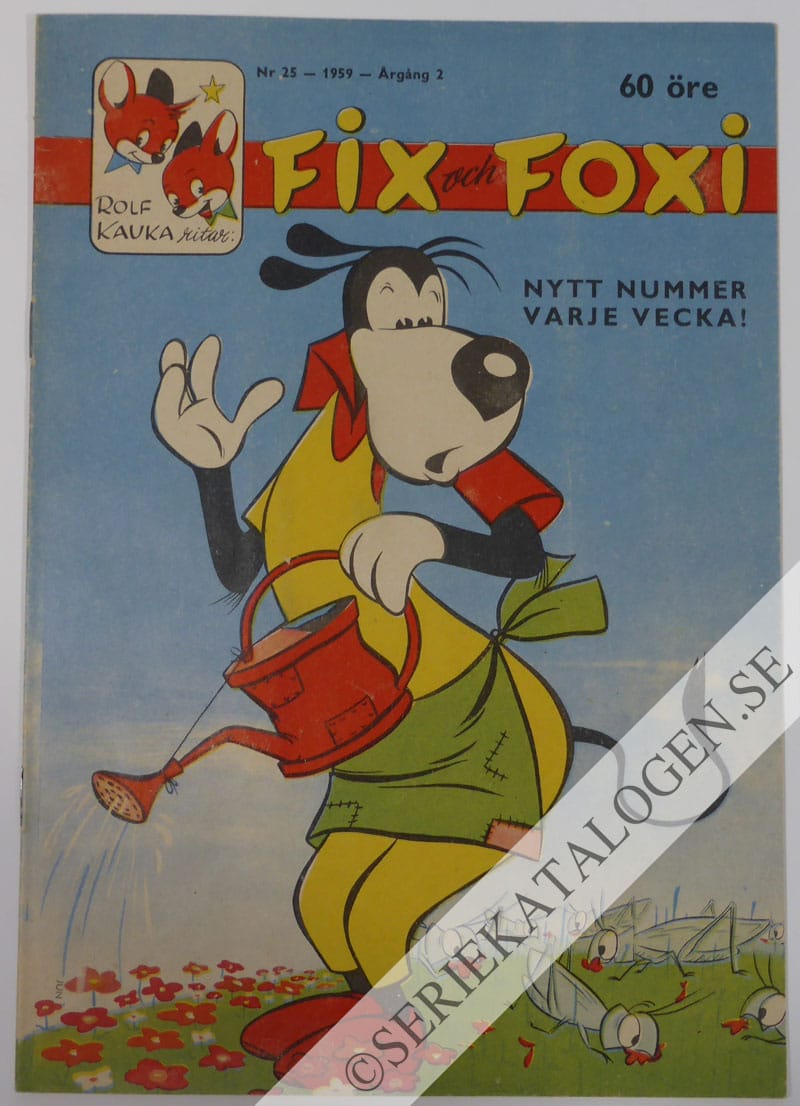 Framsida på Fix och Foxi #25 (1959)