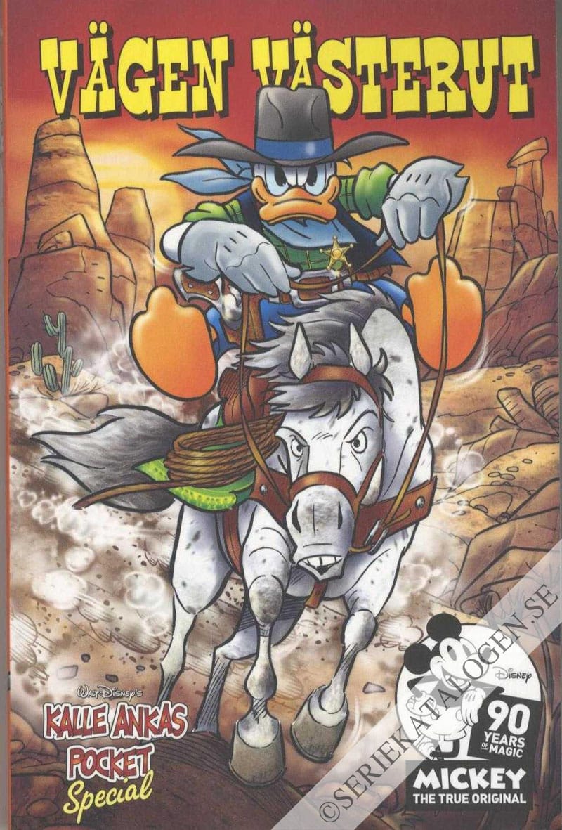 Framsida på Kalle Ankas pocket special Vägen västerut (2018)