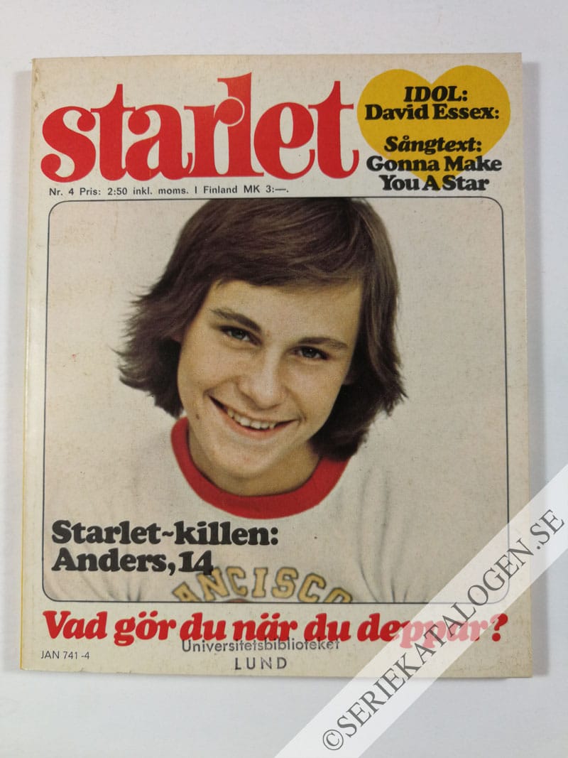 Framsida på Starlet #4 (1976)