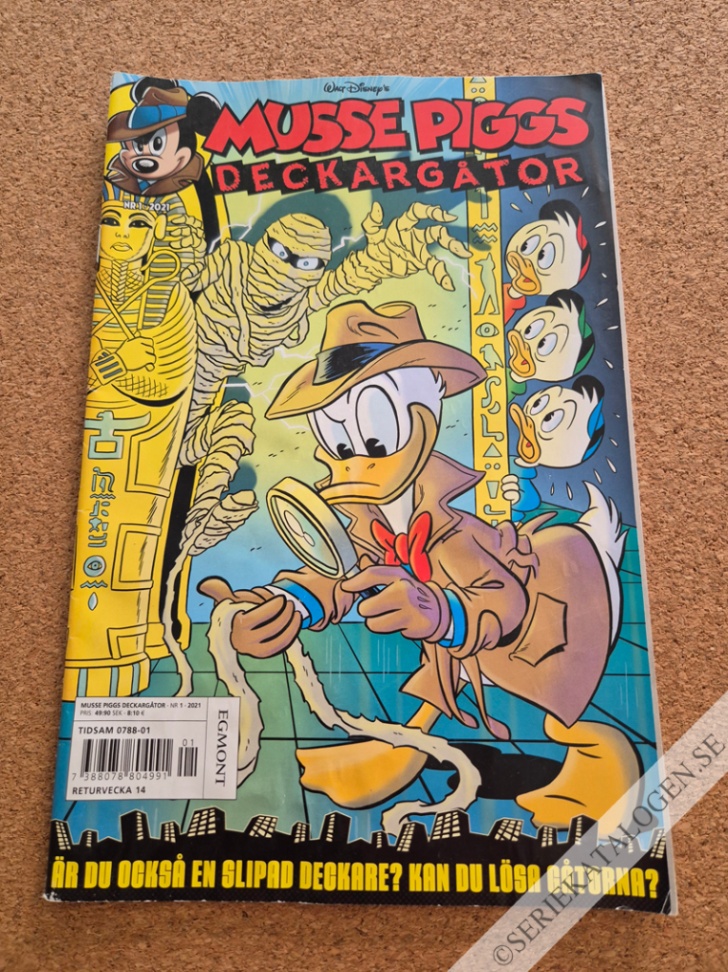Framsida på Musse Piggs deckargåtor #1 (2021)